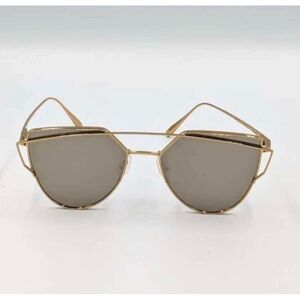 Gentle Monster Lovepunch-03 2M Titanium Gold Sunglasses Worn Twice w/ Box